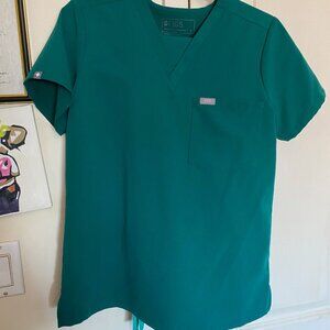 Figs Hunter Green Womens scrub set